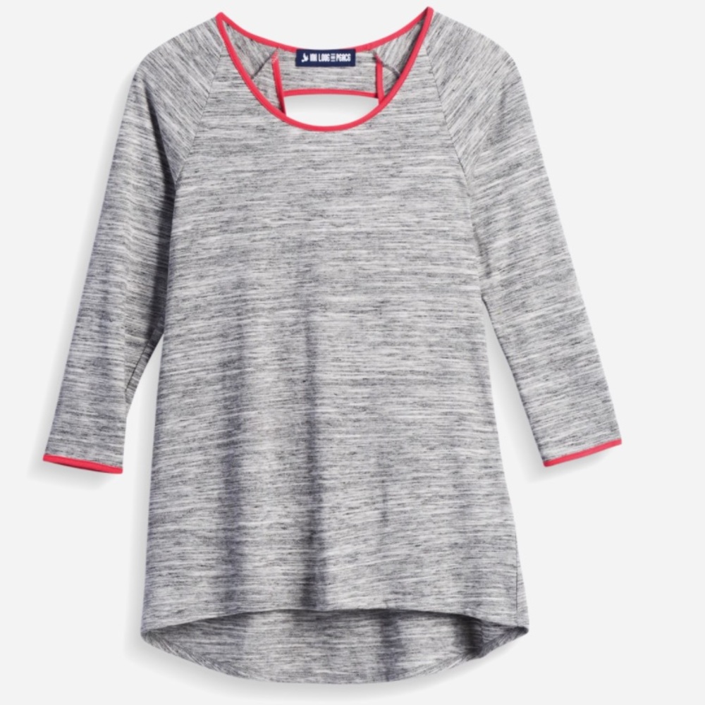 Ink Love & Peace Cutout Detail Knit Top